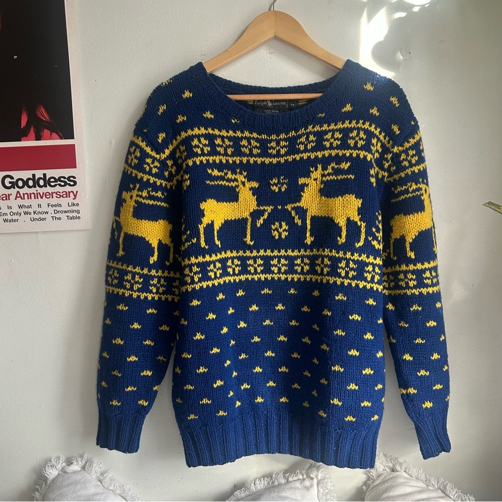 Vintage Hand Knit Ralph Lauren Sweater